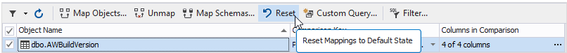 Reset mappings