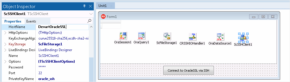 Delphi TScSSHClient