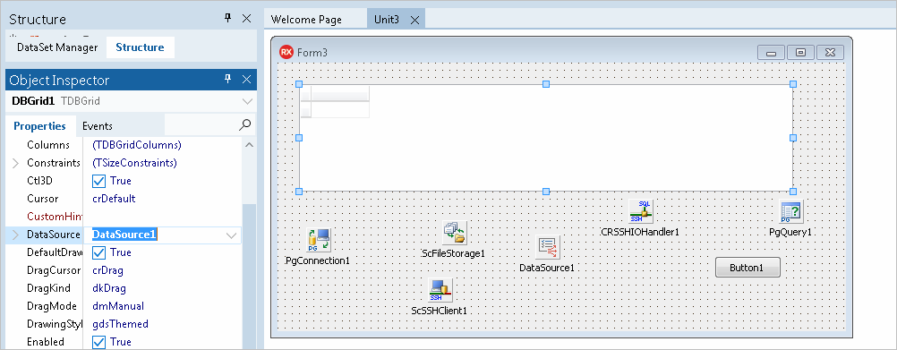 Delphi TDBGrid