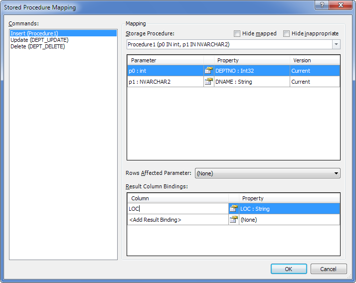 Mapping Insert operation to Command text in Entity Developer