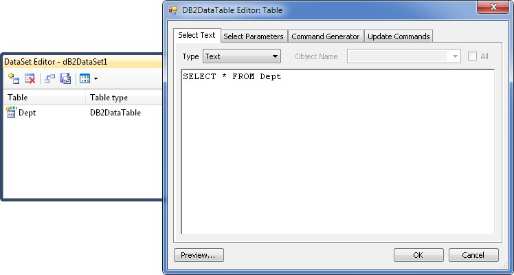 Choosing tables