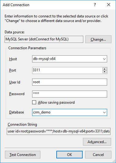 Add Connection dialog box