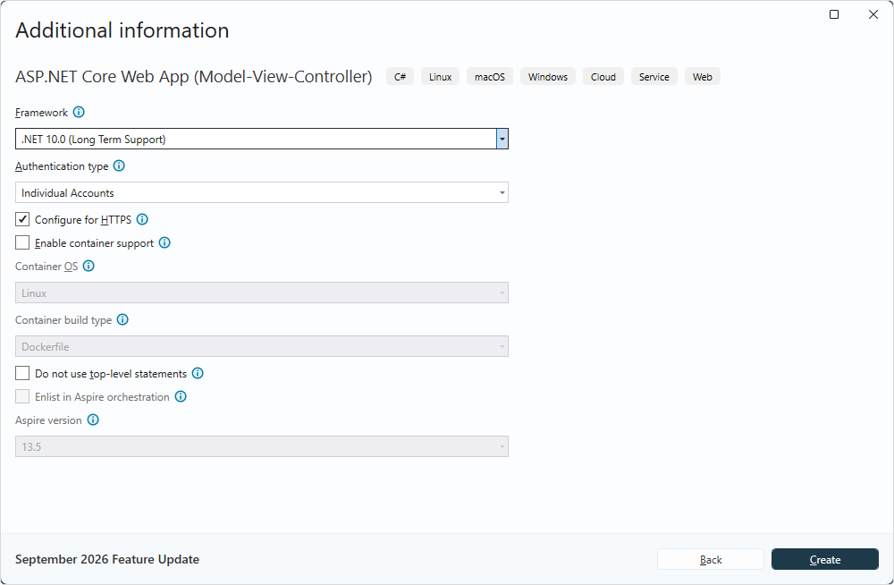 Configure additional project settings