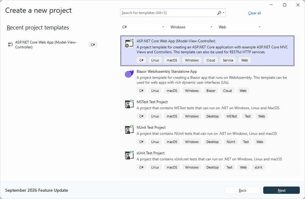 Create a new project