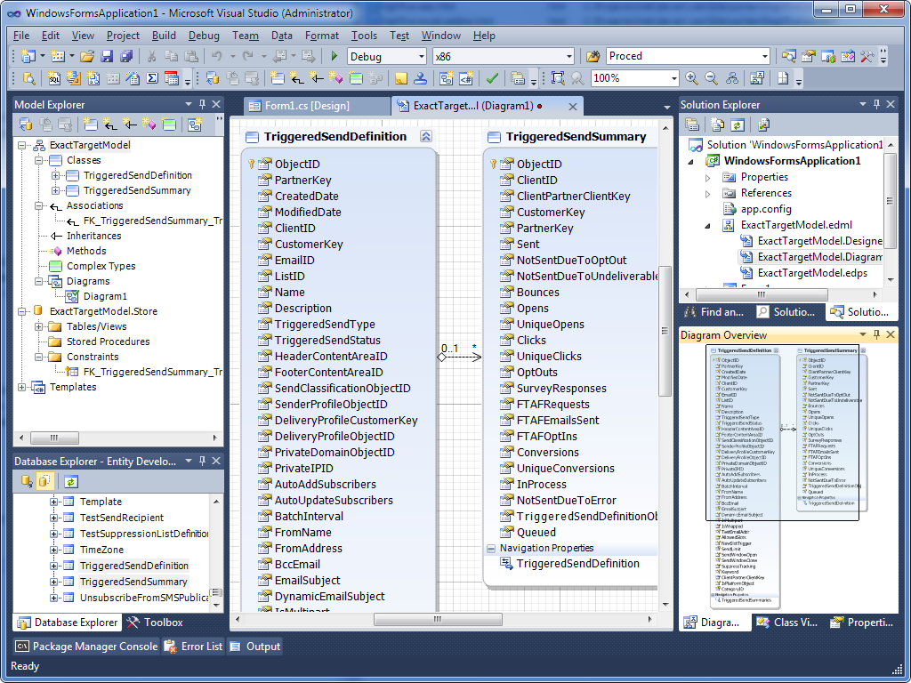 Entity Framework model in Entity Developer VS addin