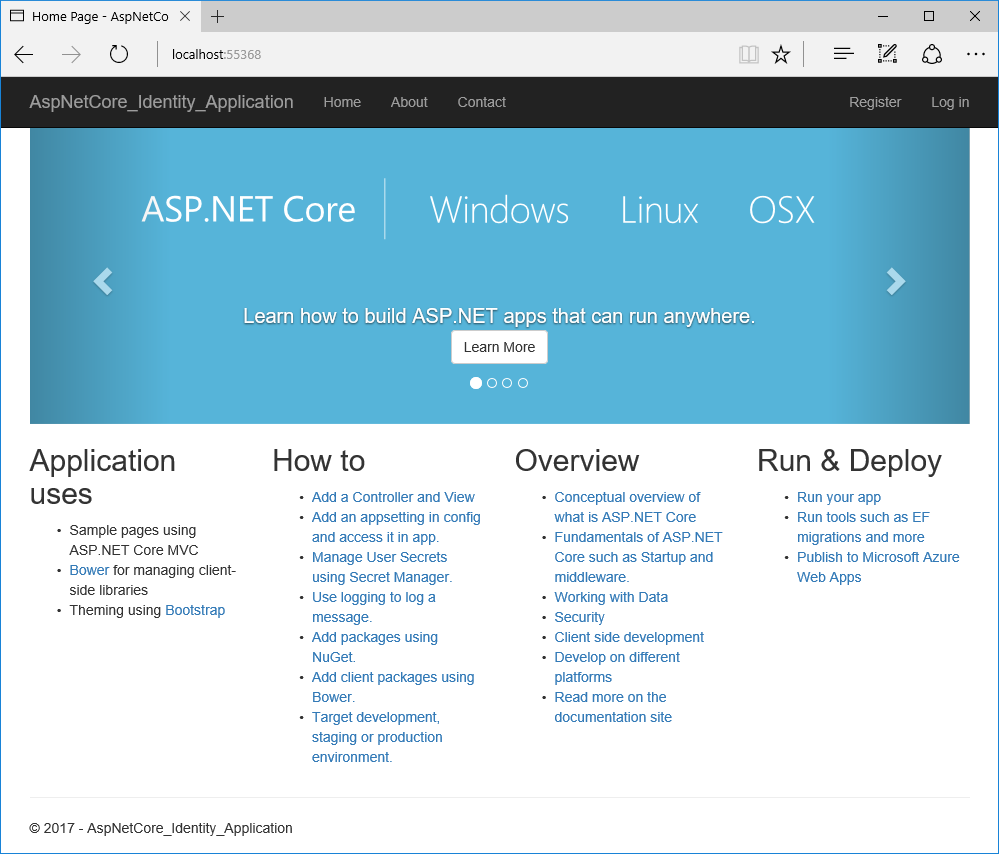 Asp Net Core Identity For Sqlite