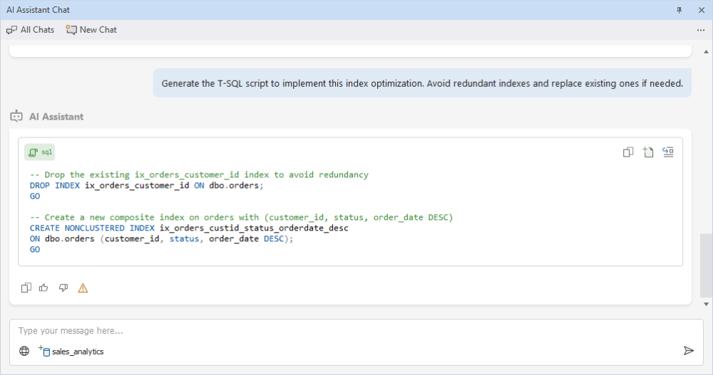 Generated script