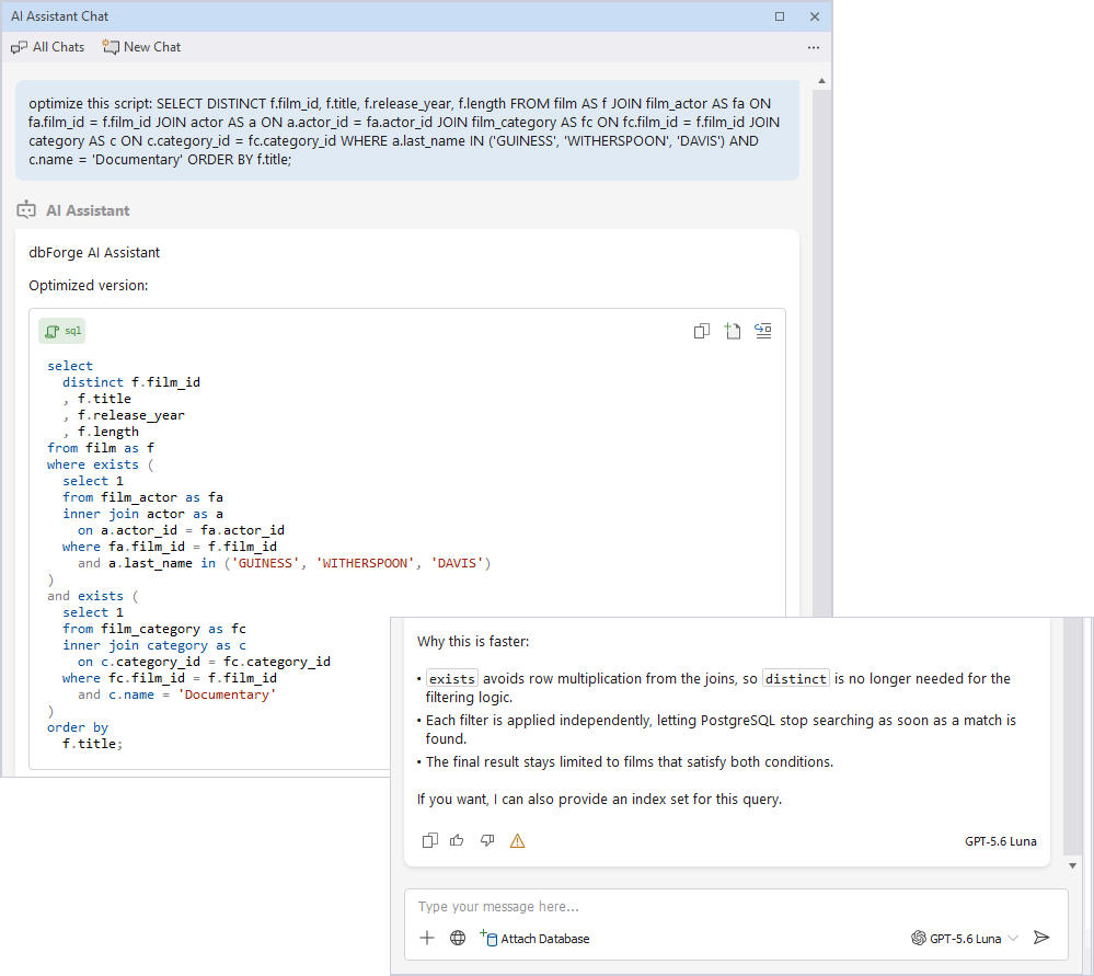 Generated response with custom instructions