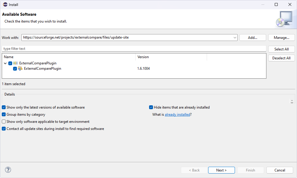 Available software