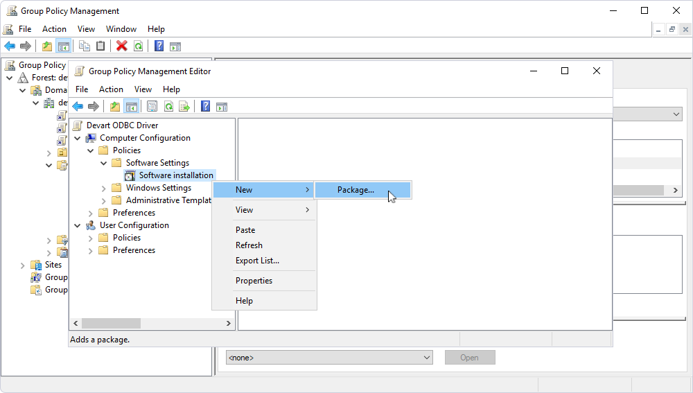 Create software package