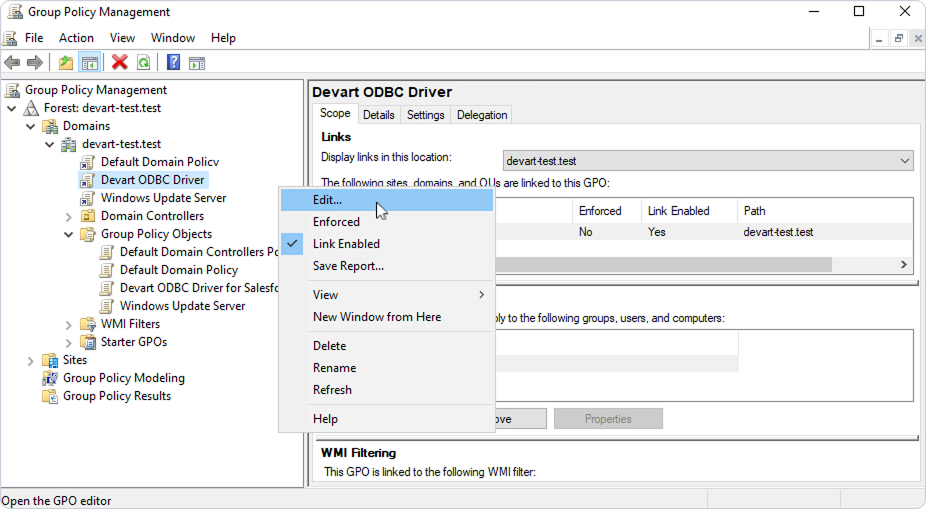 Configure a New Group Policy Object