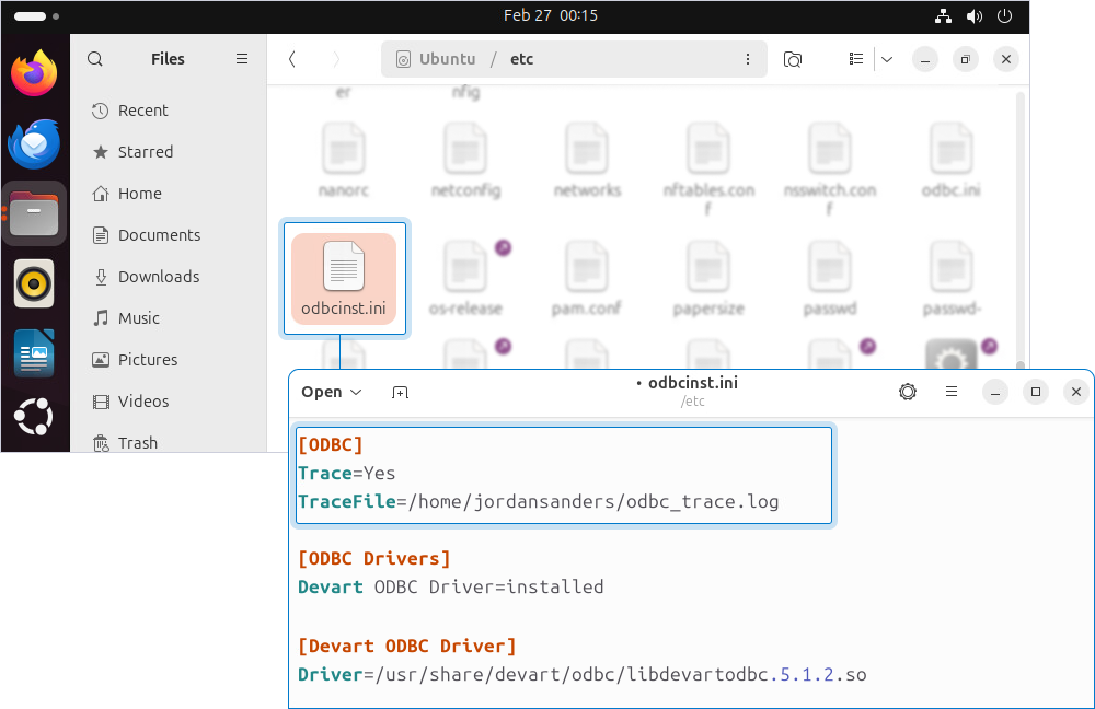 Enable tracing using driver for all ODBC apps