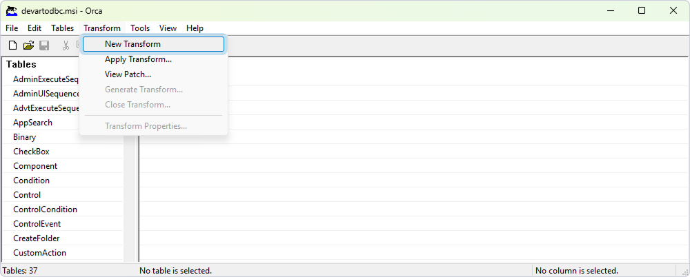 Modify an MST file using Orca
