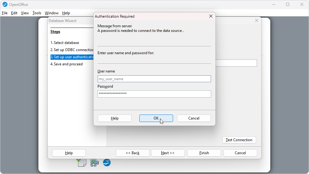 Verify the connection