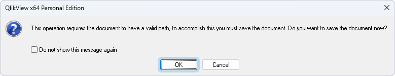 The pop-up window prompting to save the document