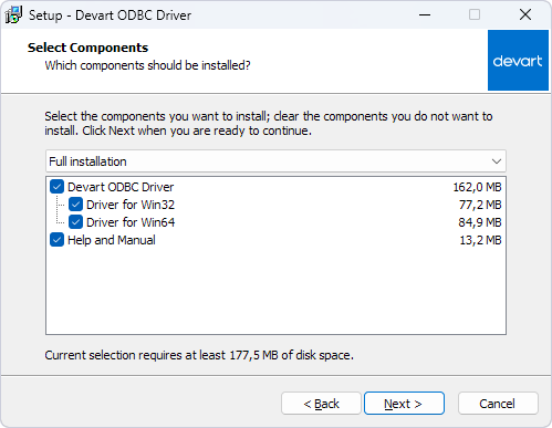 Select the components