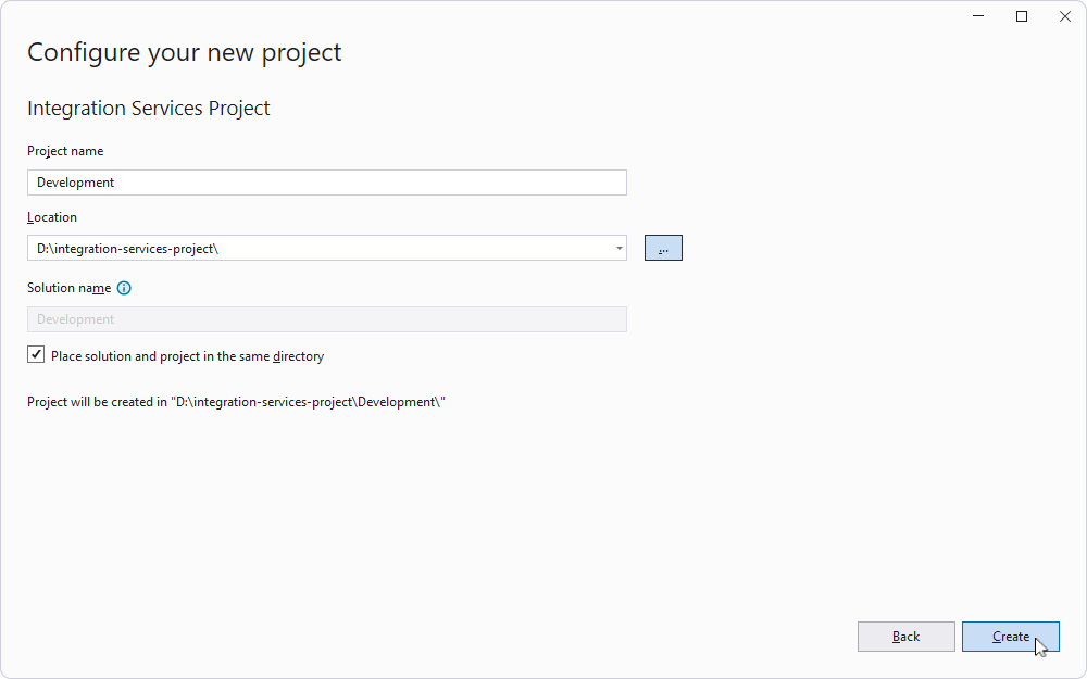 Configure the project