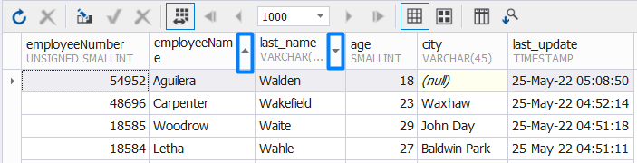 Sorting data