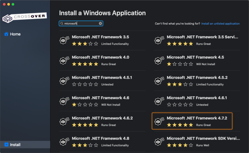 Install a Windows Application