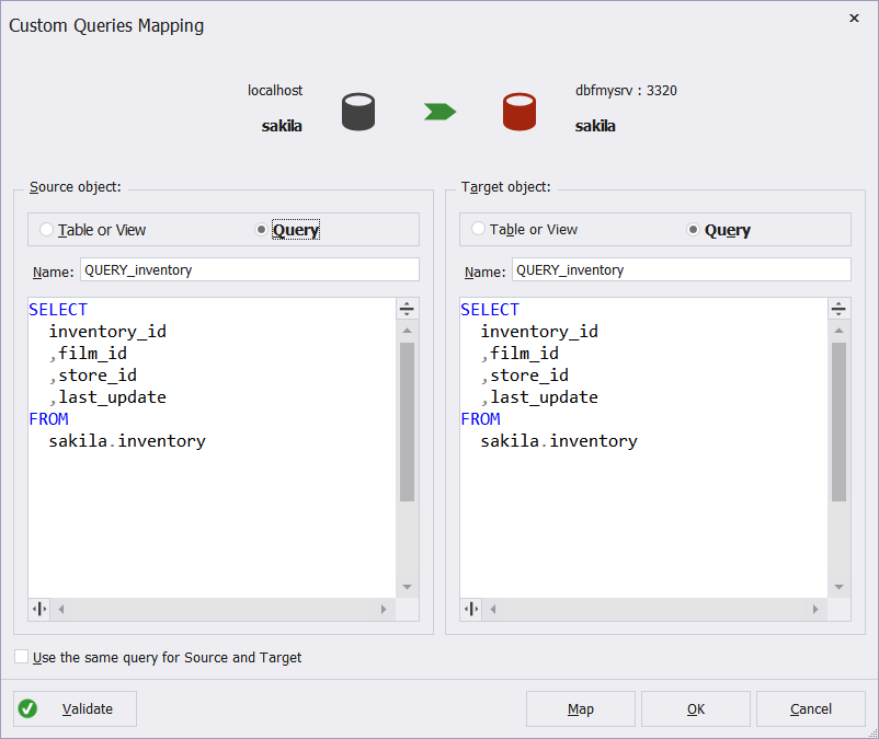 Custom Queries Mapping