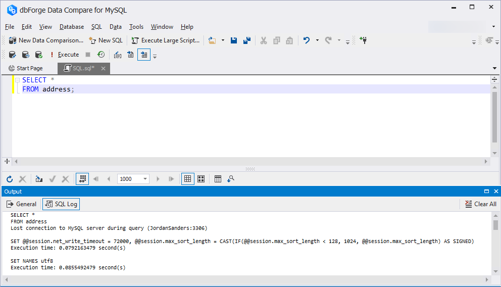 SQL Log