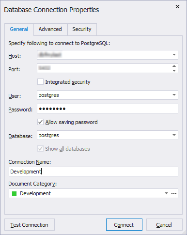 Database Connection Properties