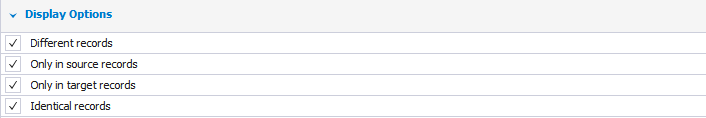 Exclude records based on the type of difference