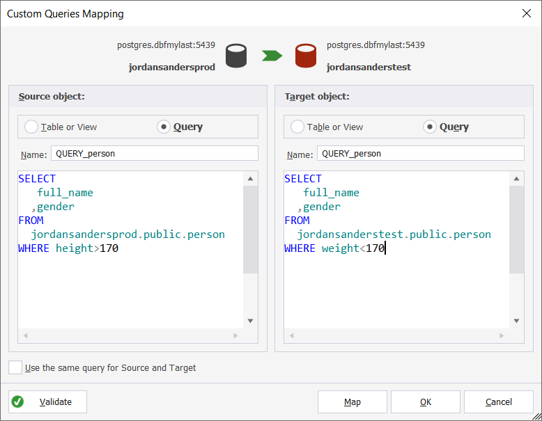Custom Queries Mapping2