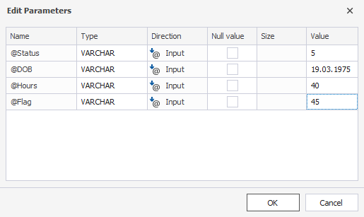 Added parameters