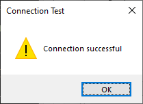 Verify the connection