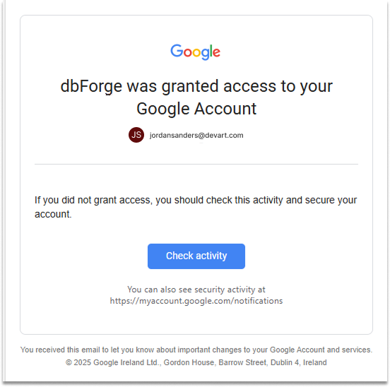 Granted access