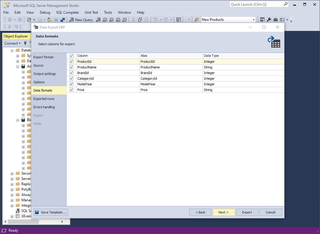 Data formats