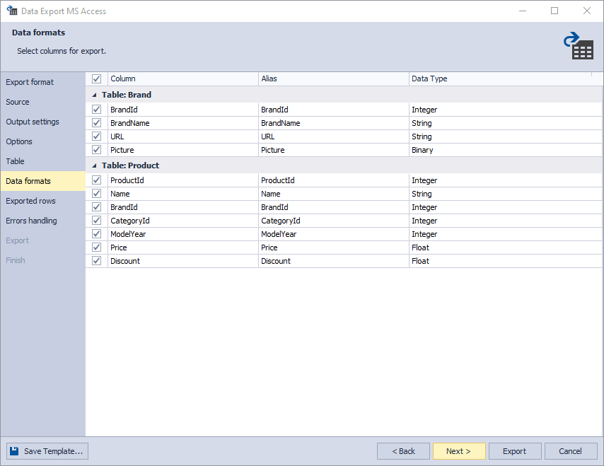 Data Formats