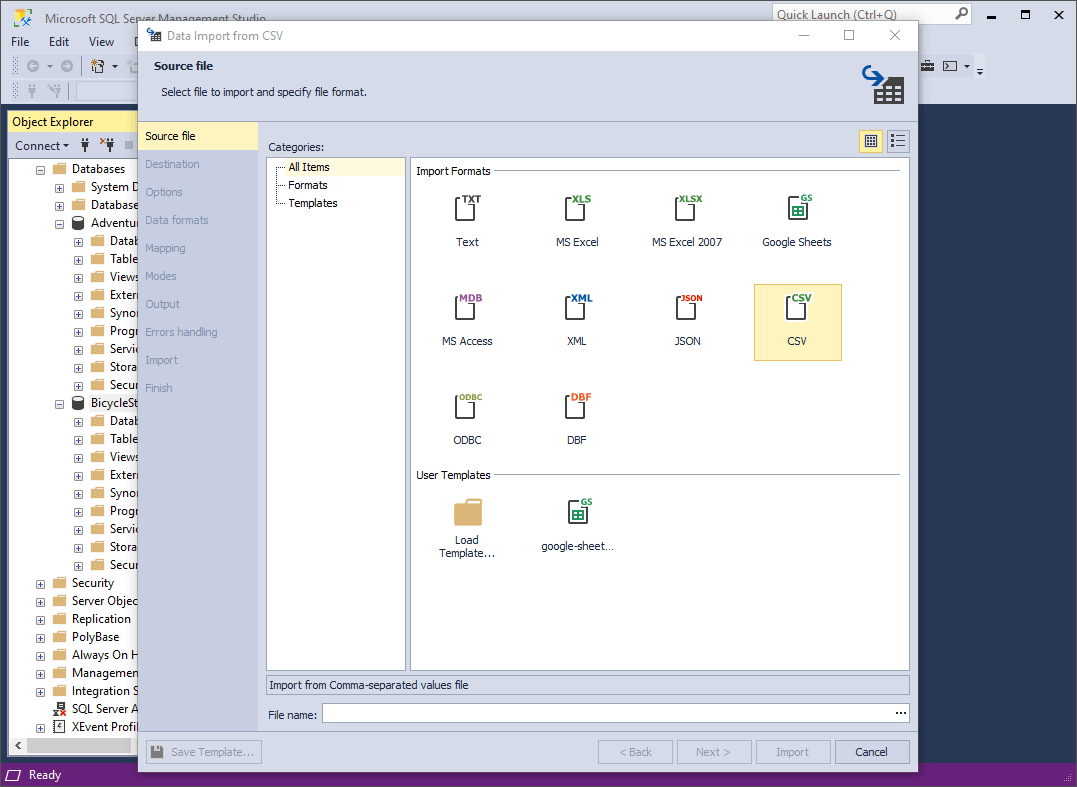 How To import Data From CSV To SQL Server 