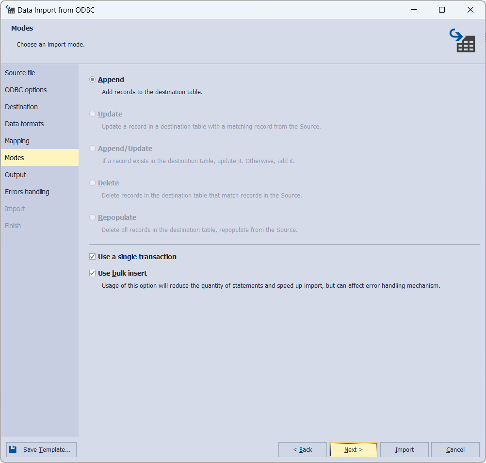 How To Import Data From ODBC To SQL Server