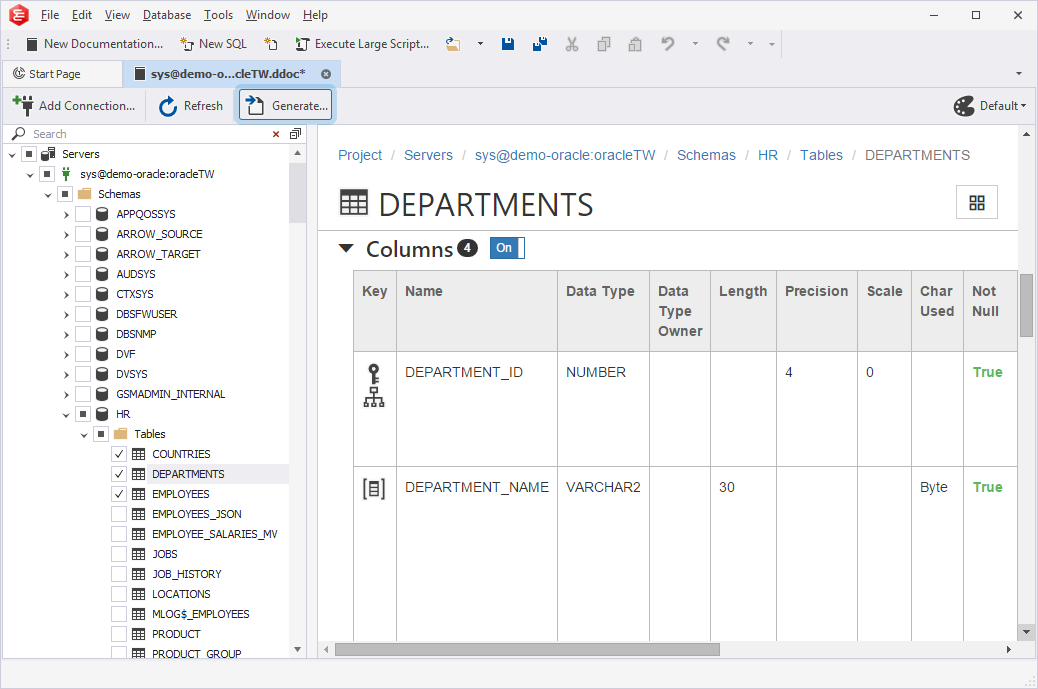 Generate Documentation