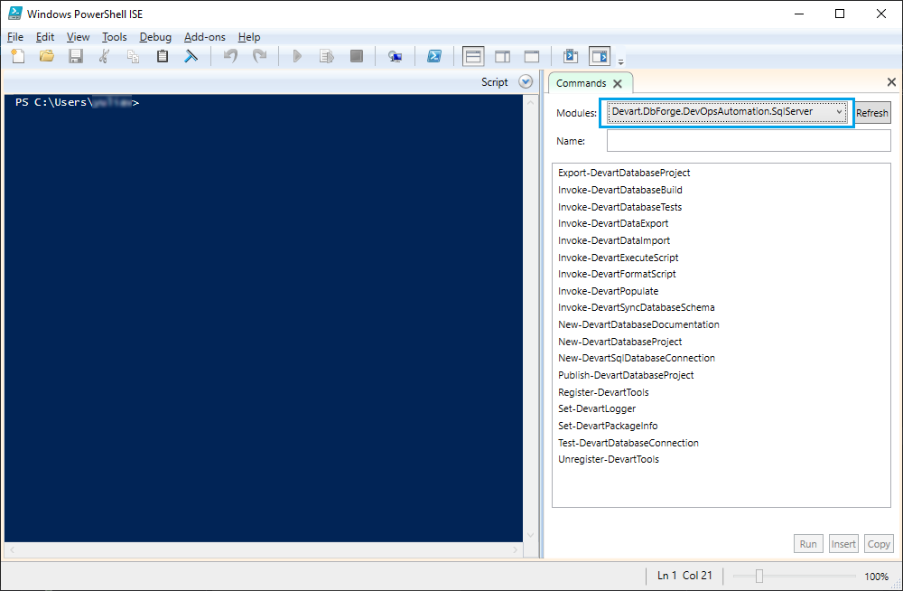 Installing dbForge DevOps Automation PowerShell for SQL Server