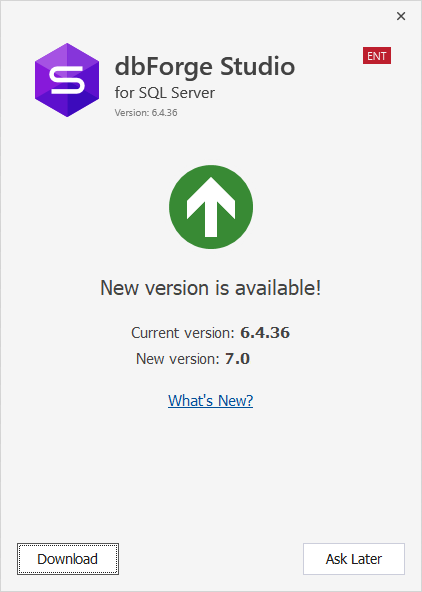 Update window