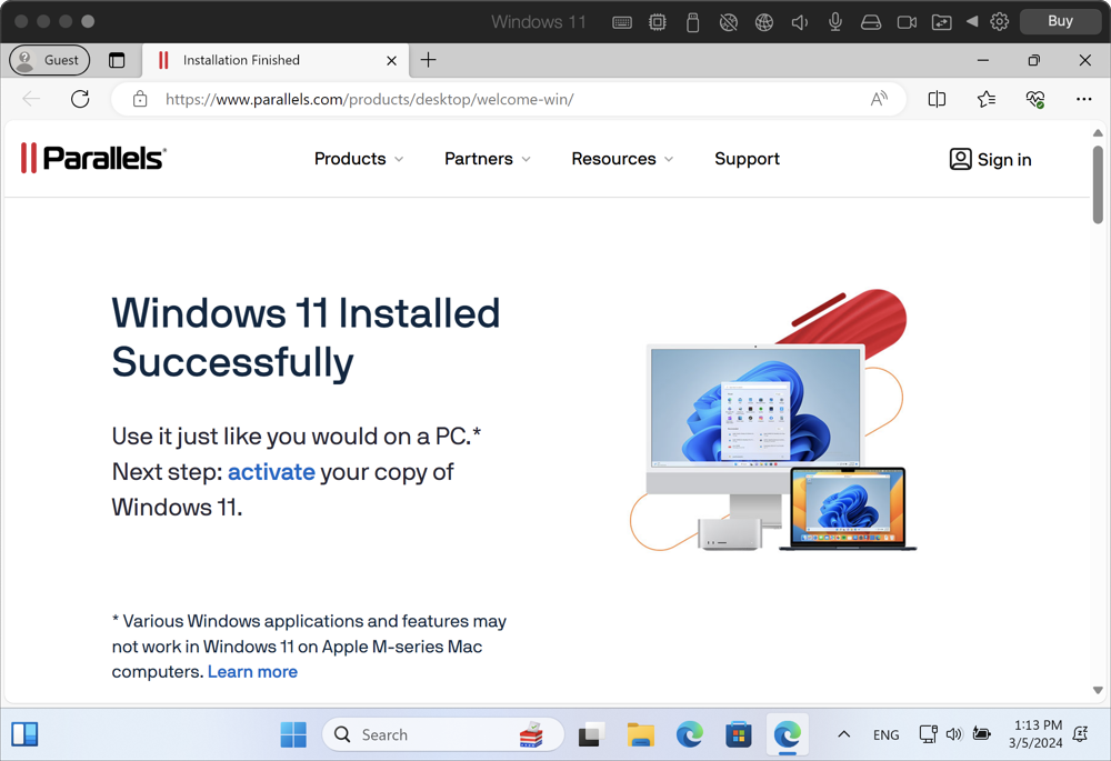 Install Parallels Desktop