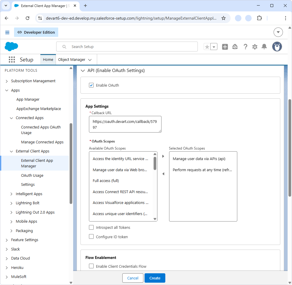 OAuth Scopes