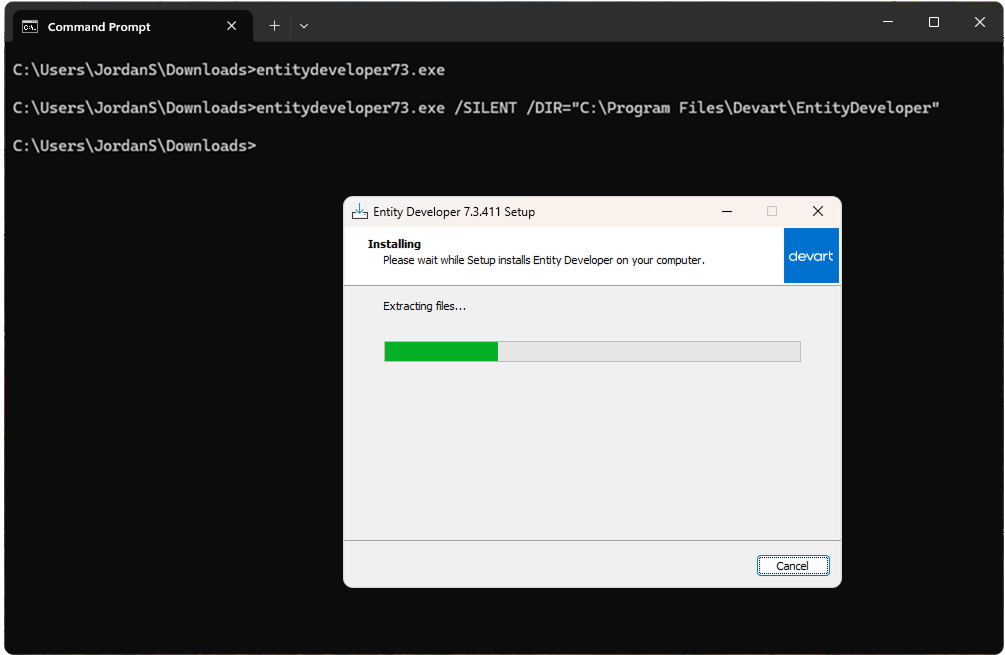 Command-line installation