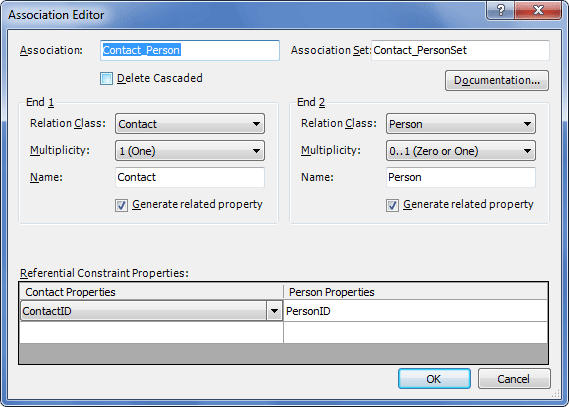 Association Editor One-to-One