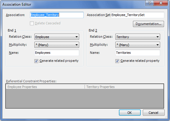 Association Editor Many-to-Many