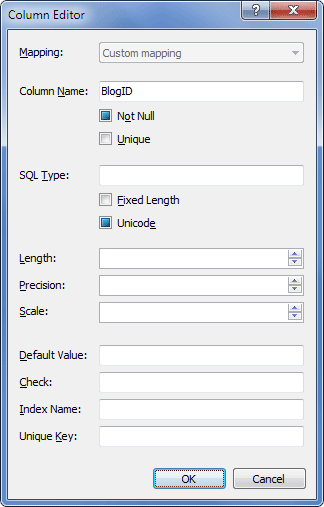 Column Editor