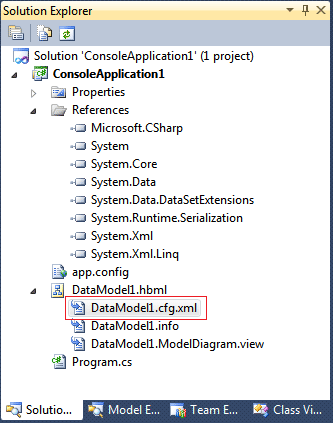 NHibernate Model Solution Explorer
