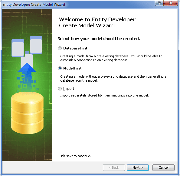 Create Model Wizard
