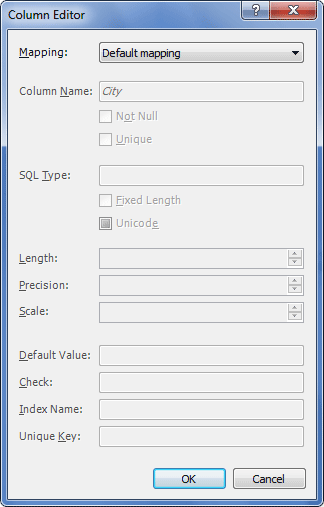 Define custom mapping
