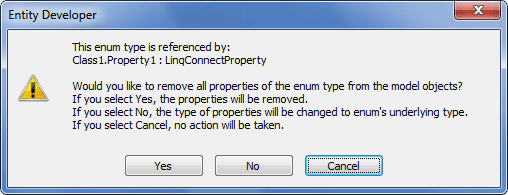 Enum Delete Warning