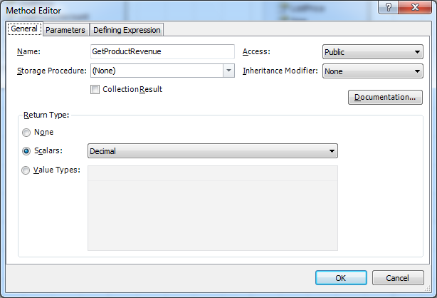 Method Editor - General tab