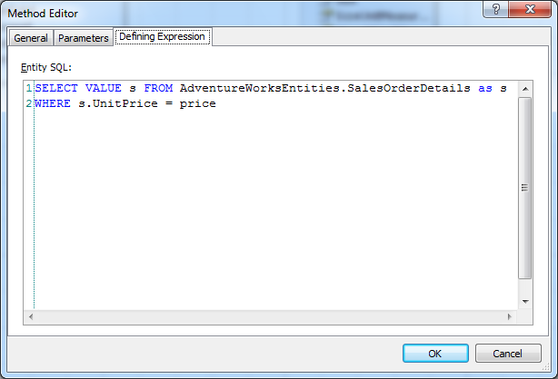 Method Editor - Defining Expression tab